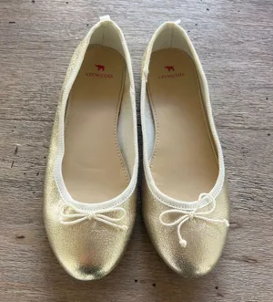 J CREW Crewcuts Women Metallic Gold Ballet Flats - Size K5 / 37 EU / 7 Women' US thumbnail 1