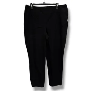 Chico's Fabulously Slimming Black Pull On Pants Womens‎ 3 Short 16 4 Way Stretch thumbnail 2