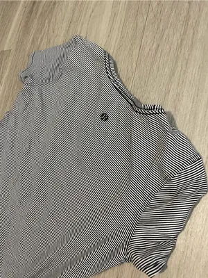 lululemon athletica Black and White Striped Short Sleeve Tee thumbnail 2