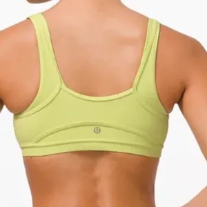 Lululemon Ebb to Train Bra Lime Green Ribbed Medium Support Size 6‎ W2CQGS thumbnail 9