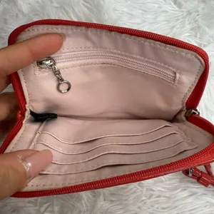 COACH Pink Signature Canvas Wristlet w/ Card Slot thumbnail 5