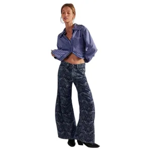 We The Free Free People Eden Slouch Swan Song Jeans Size 31 (Sold Out Colorway) thumbnail 3