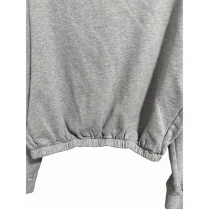 Free People‎ Movement Valley Girl Quarter Zip Sweatshirt Gray Women's Size Small thumbnail 6