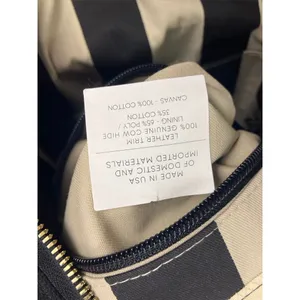 R.Riveter Black Canvas & Brown Leather Crossbody‎ Tote Bag American Handmade thumbnail 6