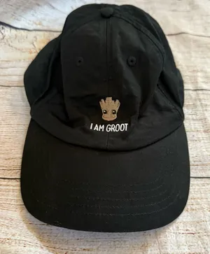 Disney Parks Guardians of The Galaxy I Am Groot Adult Baseball Cap Hat Marvel thumbnail 1