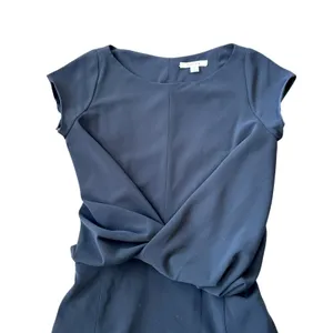 Carven Black Mini Dress Twist Size 4 thumbnail 4