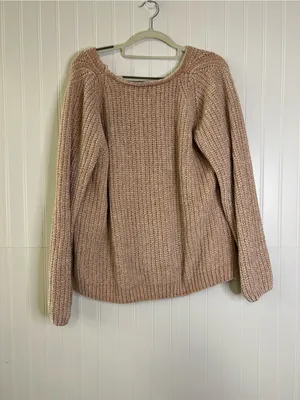 A New Day Chunky V-Neck Sweater Size Large thumbnail 2