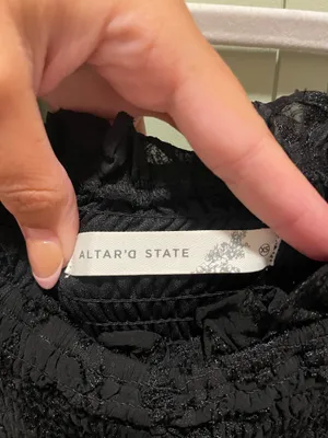 Altar'd State Dress Black Long Sleeve thumbnail 3
