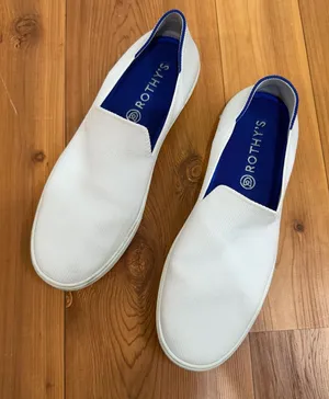 Rothy's The Original Slip On Sneaker Bright White Women’s US 11 Knit Shoes Flats thumbnail 1