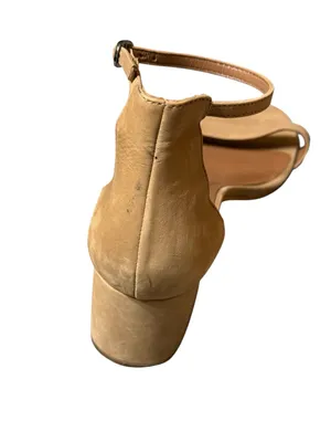 Steve Madden Irenee Tan Suede Ankle Strap Block Low Heel Sandals Womens Size 11 thumbnail 5