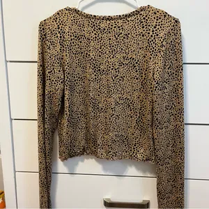 American Eagle Cheetah Leopard Blouse thumbnail 3