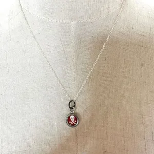 Skeleton rock star small pendant necklace thumbnail 3