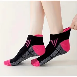 Colorful Athletic Women's Ankle Socks M/L 6‎ PACK Tab Low Cut High Quality NEW thumbnail 3