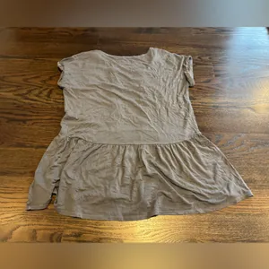 American Eagle Outfitters Gray Peplum Top thumbnail 3