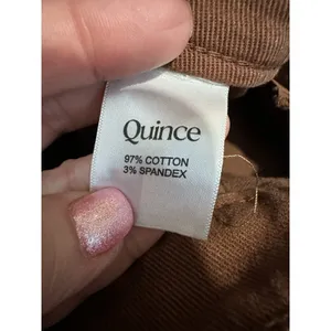 Quince Sz 25‎ Organic Stretch Cotton Twill Wide-Leg Crop Pants Rust Denim #Z6-5 thumbnail 4