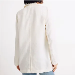 MADEWELL Linen Button Up Blazer Jacket thumbnail 3