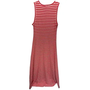 J. Crew Sleeveless Striped‎ High Low Cotton Maxi Dress Size Small Preppy Beachy thumbnail 4