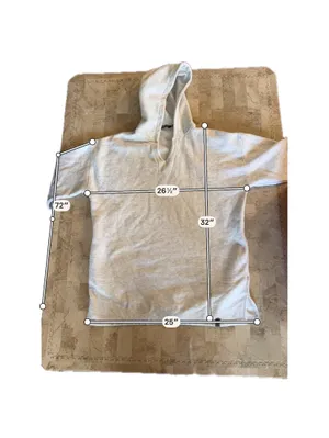 Nasty Gal Light Gray Oversized Hoodie Sweatshirt thumbnail 6