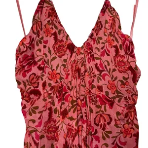 Free People Pixie Printed Tunic in Light Combo Pink Red Size Medium Sz M New thumbnail 3
