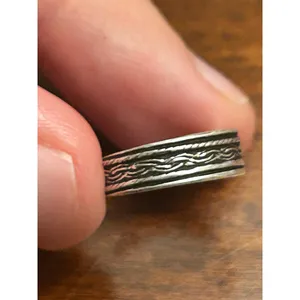 925 sterling silver ring band m31 1.08g size 2.25 thumbnail 2