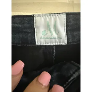 Shop The Mint Defiance Dark Wash High Rise Flare Bell Bottom Jeans 7/28 thumbnail 3
