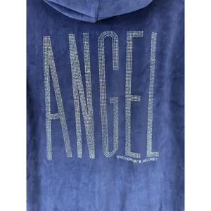 Victoria's Secret Y2K Angel Sparkle Sequence Full Zip Up Hoodie Women’s Size M thumbnail 7