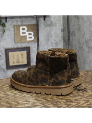 NWT Universal Thread Microsuede Ankle Boots with Memory Foam Leopard Brown 6M thumbnail 3