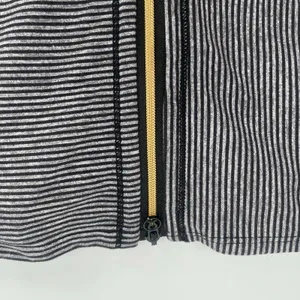 LULULEMON Vinyasa Scarf Wrap Zipper Gold Stripes Black Gray Stretch Multi Way thumbnail 6