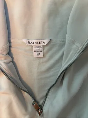 Athleta Quarter-Zip Cropped Pullover Xxs thumbnail 4