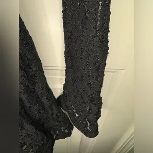 Free People Teen Witch Black Lace Dress thumbnail 5