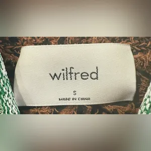 Aritzia Wilfred Confetti Brown / Black Cozy Roll Neck Chunky Sweater Boho‎ Small thumbnail 4