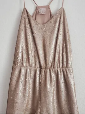 Women’s Gold Sequin Romper thumbnail 4