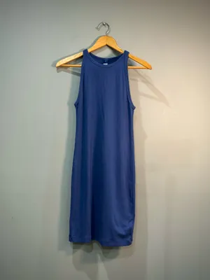 Blue Old Navy Ribbed Tank Dress Size M EUC thumbnail 4