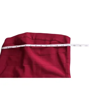 Susana Monaco‎ Burgundy Bandage Strapless Mini Dress Laser Cut Scallop Hem Small thumbnail 9