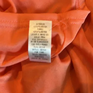 NWT Glam Orange and Pink Print Tie Back Dress Sz M thumbnail 10