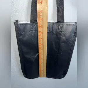 Lululemon Shopping Tote Reusable Bag Black & White Small 11.5" Tall x 9" Wide thumbnail 12