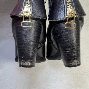 B.O.C. By Born Richardson Black Leather Heeled Ankle Boots Women’s Size 6 thumbnail 7