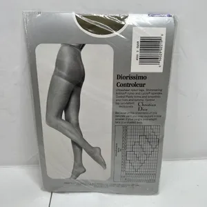 Vtg Christian Dior Panty Hose Stockings Nylons Olive Size 2 Fits 110 140 lbs USA thumbnail 7