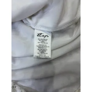 Tbags Los Angeles Textured Dress Womens Small Cream Long Sleeve thumbnail 6