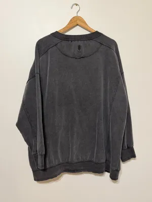 Free People Movement Intercept Tunic Sweater Size Medium Gray Wash thumbnail 8