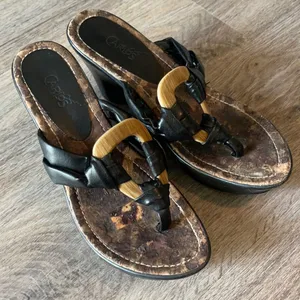 Carlos Santana Wedge Sandals Size 8 thumbnail 3