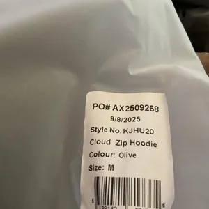 NWT COMFRT Cloud Zip Hoodie in olive green Size M thumbnail 2