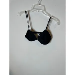 Victorias Secret Black Scallop Trim Demi Bra Size‎ m thumbnail 3