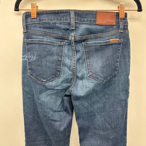 Joe's Jeans The Olivia Mid-Rise Cropped Flare Ankle Jeans Size 25 thumbnail 3
