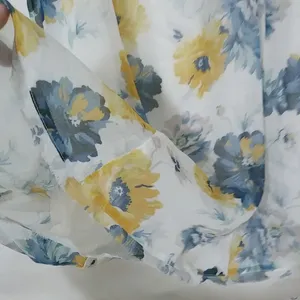 Abercrombie & Fitch S White Blue Floral Dress thumbnail 3