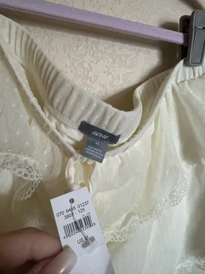 Aerie‎ Cream Lace Ruffled Boxer Shorts Size medium cream coquette sleep NEW thumbnail 3