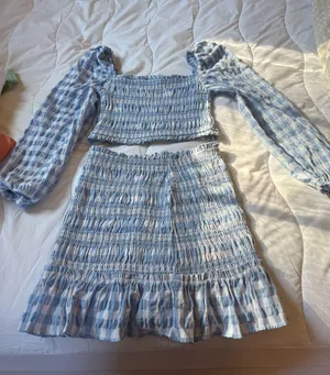 blue gingham set Size XS thumbnail 1
