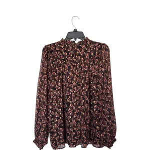 New LOFT‎ XL Multicolor Floral Blouse Top Whimsigoth Dark Academia Modern Boho thumbnail 4