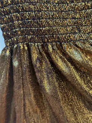 Queen Of Sparkles Gold Wavy Swing Shorts thumbnail 4