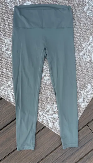 Gymshark High-Waist Leggings in Sage Green thumbnail 1